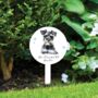 Personalised Dog Love Heart Memorial Grave Marker, thumbnail 9 of 12