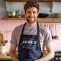 Custom Master Baker Apron: Personalised Name And Text, thumbnail 1 of 12