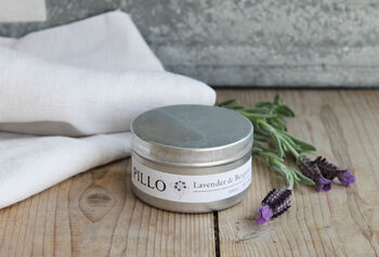 Lavender And Bergamot Candle Small Tin, 2 of 2