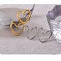 Cannes D’or Gold Love Heart Bubble Drop Gift Earrings, thumbnail 2 of 4