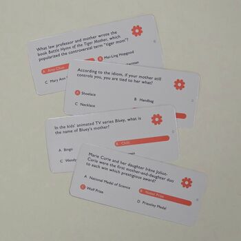 Mum Trivia Quiz Game, 2 of 4