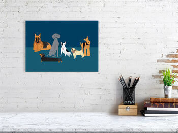 Doggy Friends A3 Giclee Print, 3 of 6