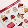 Fairytale Magical Mushroom Sticker Sheet, thumbnail 4 of 4