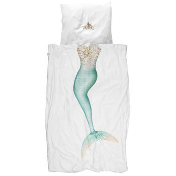 Snurk Children's Mermaid Duvet Bedding Set, 2 of 2