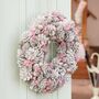 Winter Sparkle Pink Door Wreath, thumbnail 3 of 8