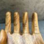 Teak Root Wooden Giant Hand Shaped Trinket Dish Or Bowl Décor, thumbnail 7 of 8
