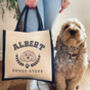 Personalised Doggy Day Care Dog Lover Jute Tote Bag, thumbnail 4 of 12