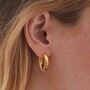 Harlow Statement Chubby Gold Hoops, thumbnail 3 of 5