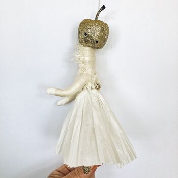 Golden Apple Girl Christmas Decoration, 4 of 9