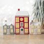 Set Of Three Light Up LED Christmas Houses, thumbnail 1 of 3