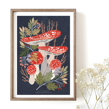 A4 Fly Agaric Giclée Art Print, 3 of 5