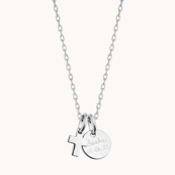 Personalised Mini Cross Necklace, 4 of 8