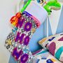Personalised Colourful And Sparkly Christmas Stocking, thumbnail 1 of 5