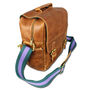 'Rigby' Personalised Leather Messenger Bag In Tan, thumbnail 4 of 9