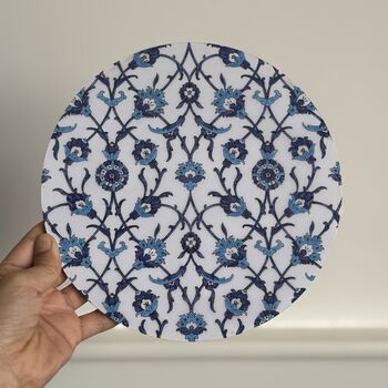 Floral Print Heat Resistant Trivet: Indian Inspired Kitchen Decor, 6 of 12
