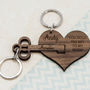 'You Hold The Key To My Heart' Keyring, thumbnail 2 of 3