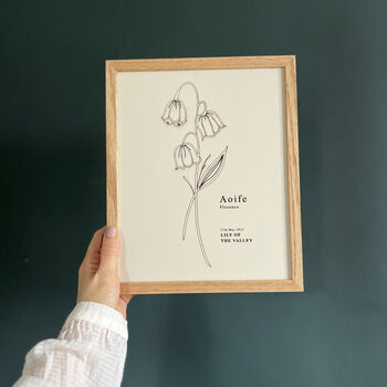 Birth Flower Painted Wall Art, 3 of 9