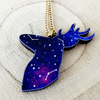 Stag Wooden Necklace, 2 of 4