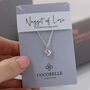 Silver Nugget Of Love Necklace, thumbnail 2 of 7