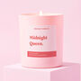Scented Pink Candle Indulgent Candle Midnight Queen, thumbnail 1 of 3