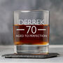 Personalised Birthday Aged Glass Tumbler, thumbnail 6 of 8