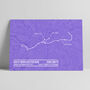 Personalised Great Manchester Run Map Poster, thumbnail 2 of 4