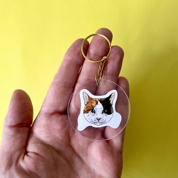 Personalised Pet Portrait Keychain, 4 of 11