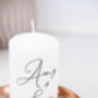 Personalised Couple Wedding Anniversary Candle, thumbnail 4 of 5