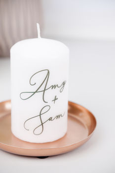 Personalised Couple Wedding Anniversary Candle, 4 of 5