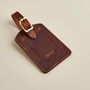 Personalised Leather Traditional Luggage Tag, thumbnail 1 of 5