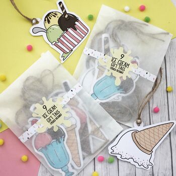 Illustrated Ice Cream Gift Tags, Large, 7 of 11
