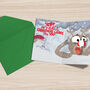 Funny Christmas Card With Chaotic Screaming, Shaking And Light Up Rudolph, thumbnail 7 of 12