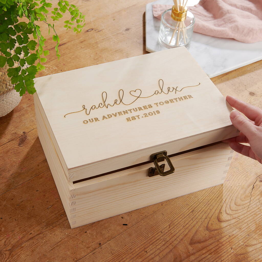 Our Memories Box In X In X In Wooden Box Keepsake Box Memory Box 