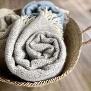 Beehive Wool Throw In Various Colours, 4 of 6