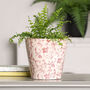 Set Of Two Red Floral Plant Pots, thumbnail 6 of 6