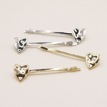 Set Of Two Heart Hair Slides, 4 of 4