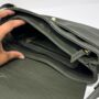 Multi Compartment Womens Leather Handbag Shoulder Bag In Khaki Green, thumbnail 5 of 8