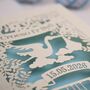 Personalised Welsh Baby Papercut Card, thumbnail 2 of 8