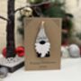 Personalised Grandson Decoration Gnome Christmas Card, thumbnail 3 of 6