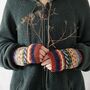Fair Trade Eco Wristwarmer Fingerless Gloves Waste Wool, thumbnail 5 of 10