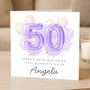 50th Birthday Card For Sister, Custom Gift For Women, thumbnail 2 of 8