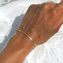 Gold Plated Snake Chain Bracelet Waterproof, thumbnail 3 of 4
