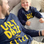 Personalised Lazy Days Daddy And Me Sweatshirts, thumbnail 3 of 5