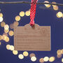 Personalised Telegram From Santa Christmas Tree Decoration, thumbnail 4 of 7