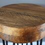Round Reclaimed Wooden Side Table, thumbnail 6 of 7