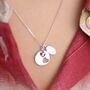 Personalised Double Heart Necklace, thumbnail 4 of 7