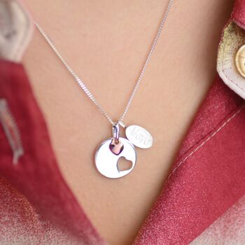 Personalised Double Heart Necklace, 4 of 7