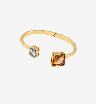Shikaku Square Stones Open Bangle, 3 of 4