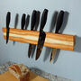 Magnetic Knife Rack In Yew With Additional Slots, thumbnail 1 of 5