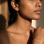 Short Crystal Gemstone Drop Earrings, thumbnail 7 of 8